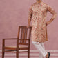Floral Foil Printed Silk Blend Kurta Set ( 65KP P 5382 P 5382Golden ) [FF] [A-1-4]