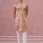 Floral Foil Printed Silk Blend Kurta Set ( 65KP P 5382 P 5382Golden ) [FF] [A-1-4]