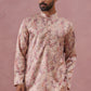 Paisley Foil Printed Silk Blend Kurta Set ( 65KP P 5383 P 5383Cream ) [FF] [A-1-4]