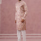 Paisley Foil Printed Silk Blend Kurta Set ( 65KP P 5383 P 5383Cream ) [FF] [A-1-4]