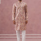 Paisley Foil Printed Silk Blend Kurta Set ( 65KP P 5383 P 5383Cream ) [FF] [A-1-4]