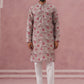 Abstract Printed Cotton Blend Kurta Pyjama (65KP P 5384 Brown ) [FF] [A-1-4]