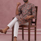 Abstract Printed Cotton Blend Kurta Pyjama (65KP P 5384 Grey ) [FF] [A-1-4]