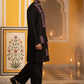 Black Silk Blend Embroidered Kurta With Korean Pants ( 65KP PJ11B 5386Black )