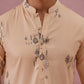 Men's Foil Printed Festive Kurta Pyjama Set (65KP P 5388 Beige ) [FF] [A-1-4]