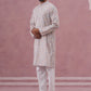 Traditional Cotton Blend Embroidered Kurta Pyjama (65KP P 5389 Multi ) [FF] [A-1-4]