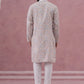 Traditional Cotton Blend Embroidered Kurta Pyjama (65KP P 5389 Multi ) [FF] [A-1-4]