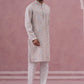 Traditional Cotton Blend Embroidered Kurta Pyjama (65KP P 5389 Multi ) [FF] [A-1-4]