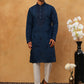 Silk Blend Embroidered Kurta Pyjama Set for Men (65KP 5399 Royal ) [FF] [B-1-2]