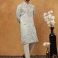 Silk Blend Embroidered Kurta Pyjama (65KP 5400 Blue ) [FF] [B-1-2]
