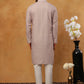 Cotton Blend Printed & Embroidered Kurta Pyjama (65KP 5402 Beige ) [FF] [Q-12-13]