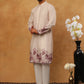 Men’s Cotton Blend Printed Kurta Pyjama (65KP 5404 Peach ) [FF] [B-1-2]