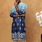 Printed Cotton Blend Kurta Pyjama Set (65KP 5405 Blue ) [FF] [P-8-7]