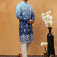 Printed Cotton Blend Kurta Pyjama Set (65KP 5405 Blue ) [FF] [P-8-7]