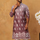 Printed Cotton Blend Kurta Pyjama Set (65KP 5405 Brown ) [FF] [P-8-7]