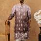 Printed Cotton Blend Kurta Pyjama Set (65KP 5405 Grey ) [FF] [P-8-7]