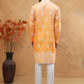 Printed Cotton Blend Kurta Pyjama Set (65KP 5405 Orange ) [FF] [P-8-7]