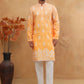 Printed Cotton Blend Kurta Pyjama Set (65KP 5405 Orange ) [FF] [P-8-7]