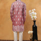 Printed Cotton Blend Kurta Pyjama Set (65KP 5405 Pink ) [FF] [P-8-7]