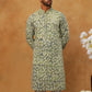 Printed & Embroidered Kurta Pyjama Set (65KP 5406 Green ) [FF] [G-8]
