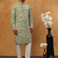 Printed & Embroidered Kurta Pyjama Set (65KP 5406 Green ) [FF] [G-8]