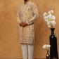 Printed & Embroidered Kurta Pyjama Set (65KP 5406 Mustard ) [FF] [G-8]