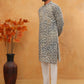 Printed & Embroidered Kurta Pyjama Set (65KP 5406 Olive ) [FF] [G-8]