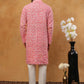 Printed & Embroidered Kurta Pyjama Set (65KP 5406 Pink ) [FF] [G-8]