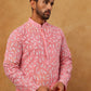 Printed & Embroidered Kurta Pyjama Set (65KP 5406 Pink ) [FF] [G-8]