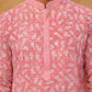 Printed & Embroidered Kurta Pyjama Set (65KP 5406 Pink ) [FF] [G-8]