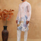Printed Cotton Blend Kurta Pyjama with Thread Work (65KP 5414 Peach ) [FF] [A-1-4]