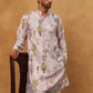 Printed Cotton Blend Kurta Pyjama with Thread Work (65KP 5416 Peach ) [FF] [J-1]