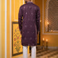 Festive Wear Silk Blend Embroidered Kurta Pyjama ( 65KP P 5417Purple )