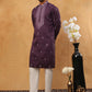 Festive Wear Silk Blend Embroidered Kurta Pyjama (65KP 5417 Purple ) [FF] [B-1]