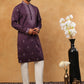 Festive Wear Silk Blend Embroidered Kurta Pyjama (65KP 5417 Purple ) [FF] [B-1]