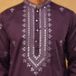 Festive Wear Silk Blend Embroidered Kurta Pyjama (65KP 5417 Purple ) [FF] [B-1]