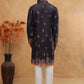 Cotton Blend Printed Straight Kurta Pyjama (65KP 5419 Black ) [FF] [O-14]