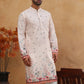 Cotton Blend Printed Straight Kurta Pyjama (65KP 5419 Peach ) [FF] [O-14]