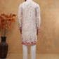 Cotton Blend Printed Straight Kurta Pyjama (65KP 5419 Peach ) [FF] [O-14]