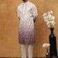 Festive Wear Silk Blend Embroidered Kurta Pyjama (65KP 5420 White ) [FF] [B-1]