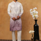 Festive Wear Silk Blend Embroidered Kurta Pyjama (65KP 5420 White ) [FF] [B-1]