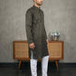 Festive Cotton Blend Printed Kurta Pyjama Set ( 65KP P 5421Black ) [FF] [P-11-10]