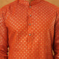Festive Cotton Blend Printed Kurta Pyjama Set (65KP 5421 Orange ) [FF] [P-11-10]