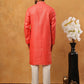 Festive Cotton Blend Printed Kurta Pyjama Set (65KP 5421 Peach ) [FF] [P-11-10]