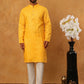 Festive Cotton Blend Printed Kurta Pyjama Set (65KP 5421 Yellow )
