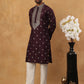 Ethnic Silk Blend Foil Print Kurta Pyjama Set (65KP 5422 Purple ) [FF] [J-1]