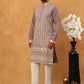 Classic Silk Blend Embroidered Kurta Pyjama Set (65KP 5427 Purple ) [FF] [Q-11-14]