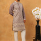 Classic Silk Blend Embroidered Kurta Pyjama Set (65KP 5427 Purple ) [FF] [Q-11-14]