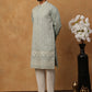 Classic Silk Blend Embroidered Kurta Pyjama Set (65KP 5427 Rama ) [FF] [Q-11-14]