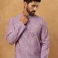 Festive Cotton Blend Printed Kurta Pyjama Set (65KP 5428 Purple ) [FF] [Q-11-14]